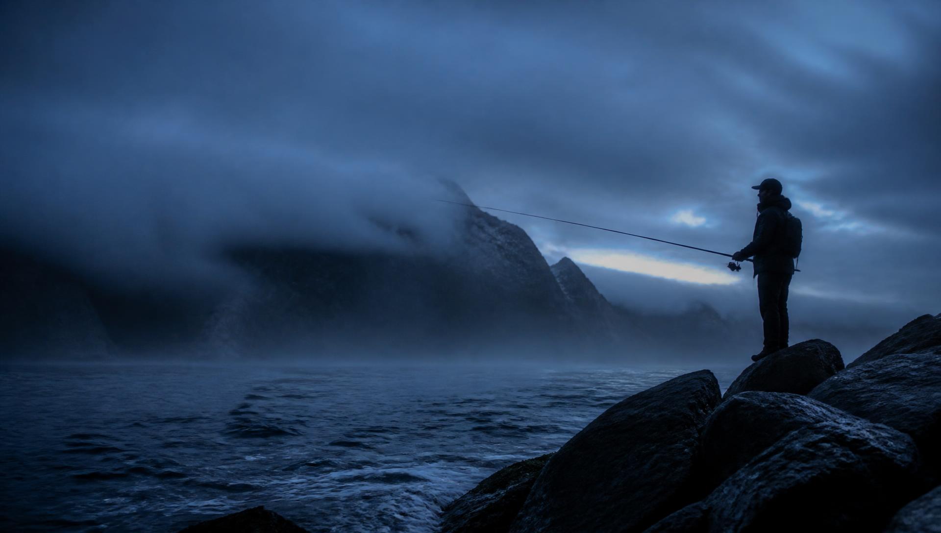 Cold dawn light on the coast, where Ventra Fishing equipment is tested